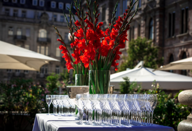 Sektempfang Marktsäule